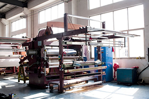 Máquina de calandrado textil